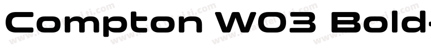 Compton W03 Bold字体转换